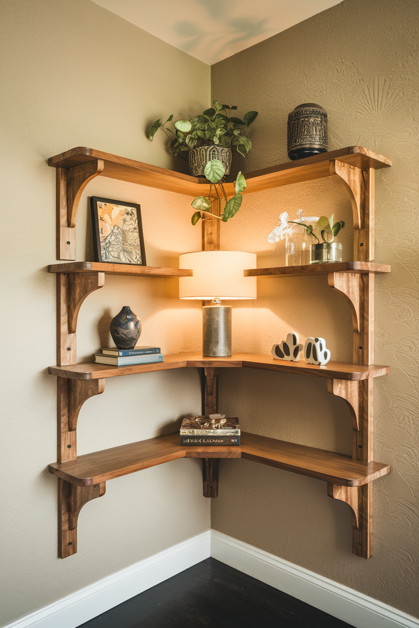 Creative Corner Shelf Built In Design16