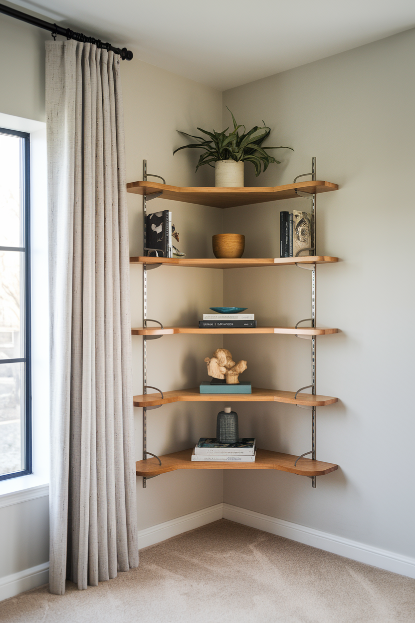 Creative Corner Shelf Built In Design8