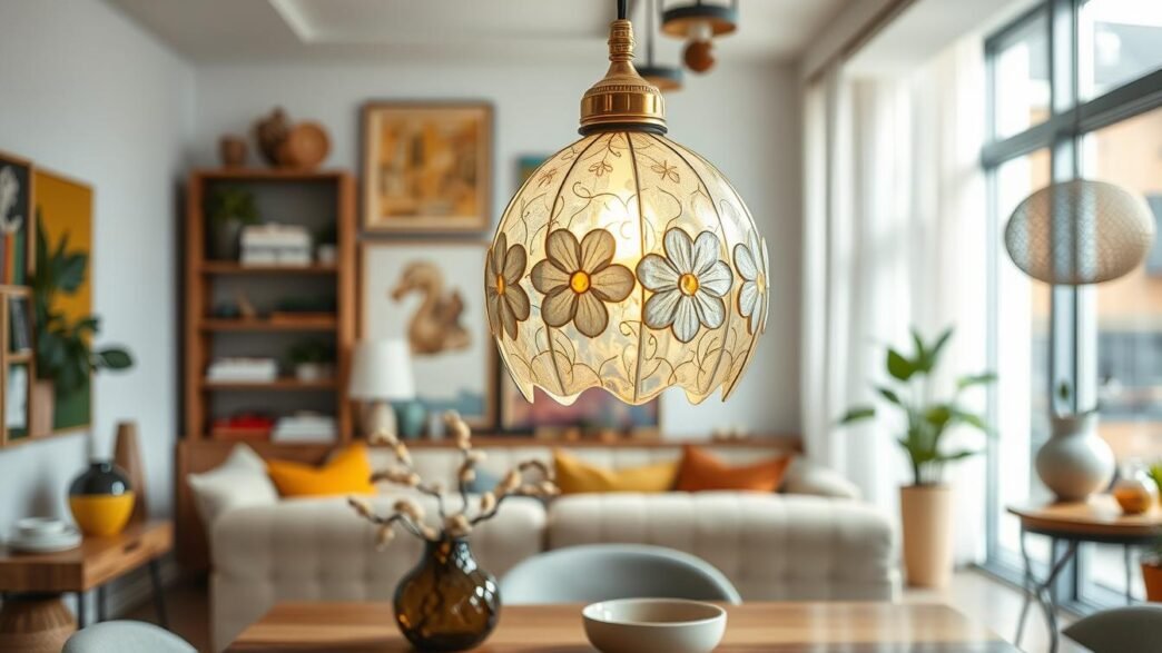 Flower Glass Pendant Lamp for Unique Home Decor