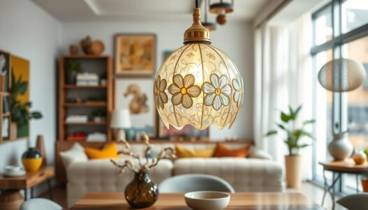 Flower Glass Pendant Lamp for Unique Home Decor